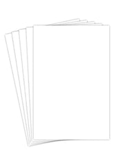 Blank White Cardstock 12” x 18” Inches - Heavyweight 80lb Cover (218 gsm) - 50 Sheets Per Pack FoldCard