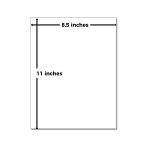 Blue 8.5 x 11" Pastel Light Color Regular Paper, Colored Lightweight Papers | 1 Ream of 500 Sheets FoldCard