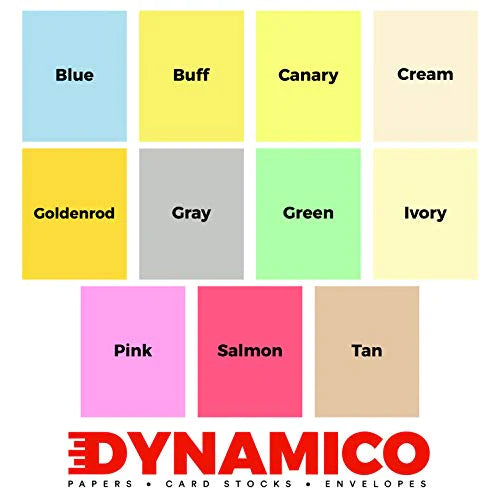 Buff 11 x 17" Pastel Light Color Regular Paper, Big Size Colored Lightweight Papers | 1 Ream of 500 Sheets FoldCard