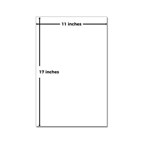 Canary 11 x 17" Pastel Light Color Regular Paper, Big Size Colored Lightweight Papers | 1 Ream of 500 Sheets FoldCard