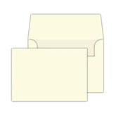 Cream Blank Flat Note Cards with Envelopes | 5 x 7 Inches | Heavyweight 80lb (216gsm) Card Stock | 50 per Pack FoldCard