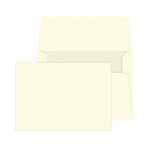 Cream Greeting Note Flat Postcards or Cards with Envelopes - 5 X 7 Inches - 50 Per Pack - This Is Not a Fold Over Card (With Envelopes) FoldCard