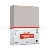 Gray 8.5 x 11" Pastel Light Color Regular Paper, Colored Lightweight Papers | 1 Ream of 500 Sheets FoldCard