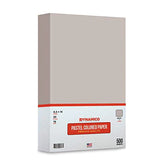 Gray 8.5 x 14" Legal Size Pastel Light Color Paper | 1 Ream of 500 Sheets FoldCard