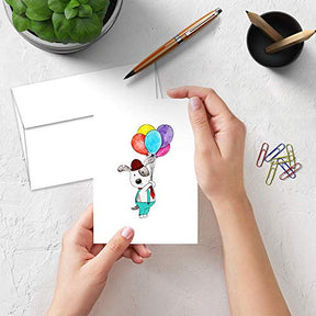 Greeting Cards Set – 4.5x6 Blank White Cardstock and Envelopes Bulk Set of 40 FoldCard
