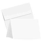 Greeting Cards With Envelopes Set – 5x7 Blank White Cardstock and Envelopes Bulk Set of 25 FoldCard