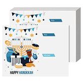 Happy Hanukkah Greeting Cards, To and From Chanukah 4.25 x 5.5” | 25 per Pack FoldCard