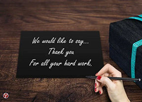 Heavyweight Blank Black Note Cards and Envelopes (Unfolded) | 25 Cards and Envelopes Per Pack | 4 1/4” x 5 1/2” Inches (A2) FoldCard