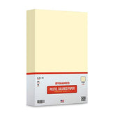 Ivory 8.5 x 14" Legal Size Pastel Light Color Paper | 1 Ream of 500 Sheets FoldCard