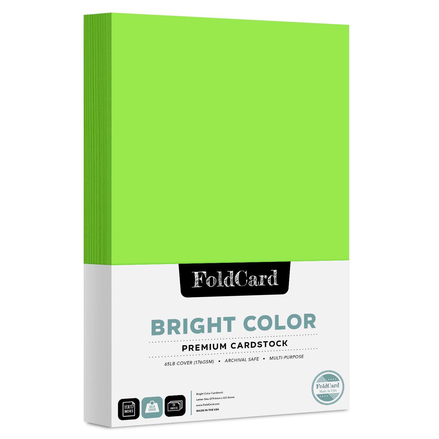 Card Stock, 11 X 17, 48 Colors, Solid Core, Great for Poster