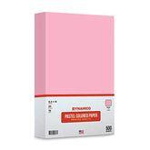 Pink 8.5 x 14" Legal Size Pastel Light Color Paper | 1 Ream of 500 Sheets FoldCard