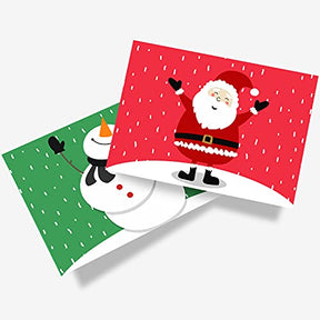 Red and Green Holiday Color Cardstock, Card Stock Paper for Christmas and New Year Arts & Crafts, Invitations, Greeting Cards, Gift Tags | 65lb Cover, Printer Compatible | 25 Red, 25 Green – 50 Total FoldCard