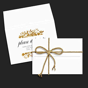 White A6 Envelopes – Perfect for 4.5 x 6 Greeting Cards, Wedding Invitations, Postcards, Photos | Gummed Square Flap | Bulk Pack of 1000 Envelopes | 4 3/4" x 6 1/2" FoldCard